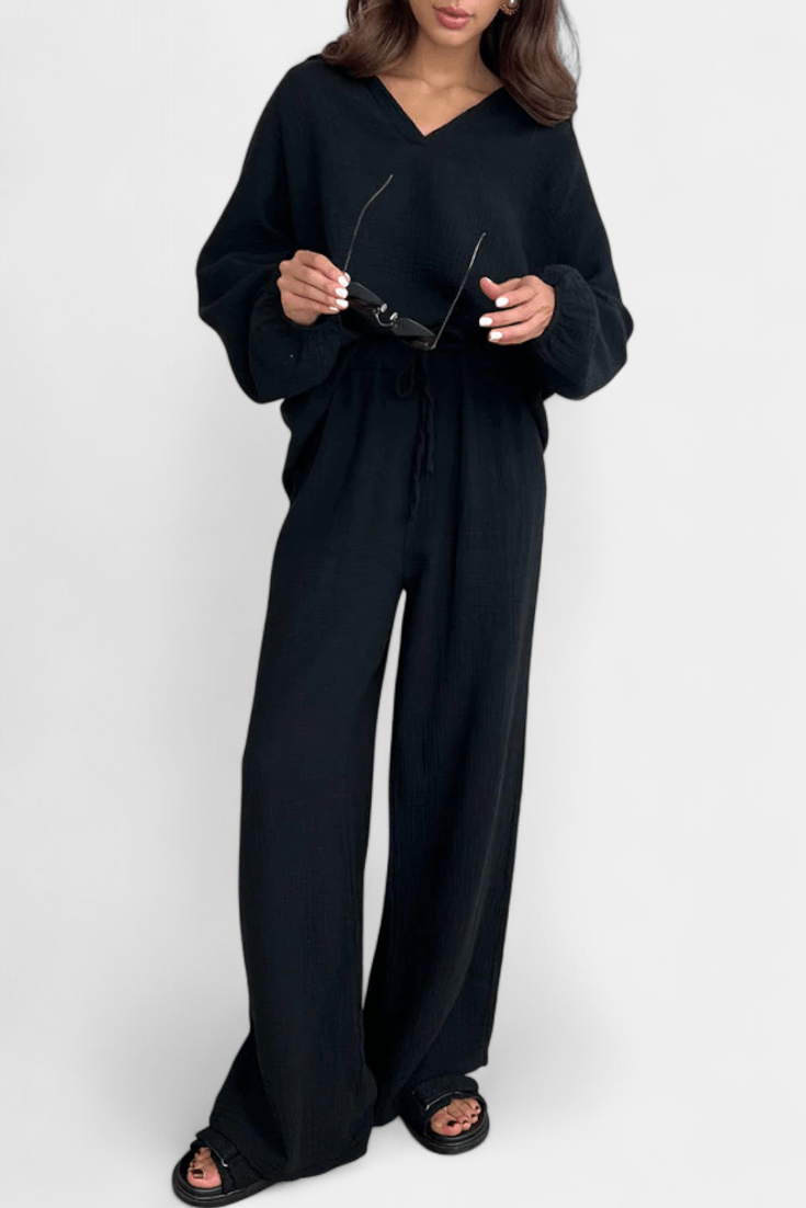 Esther | Relaxed Long-Sleeve Trouser Set