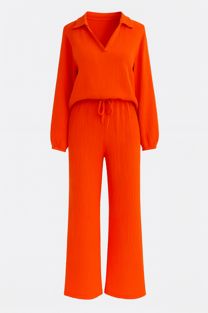 Esther | Relaxed Long-Sleeve Trouser Set