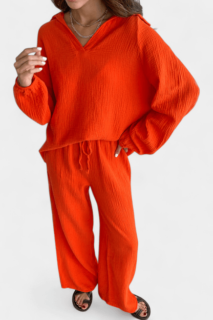 Esther | Relaxed Long-Sleeve Trouser Set