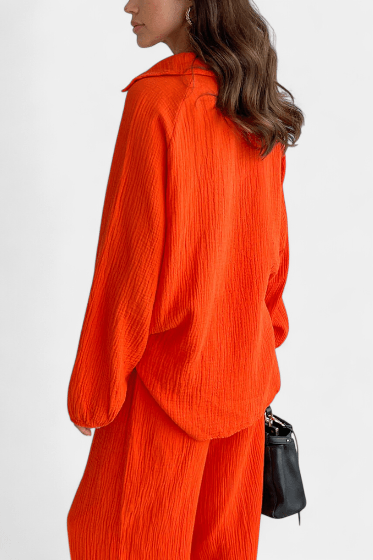 Esther | Relaxed Long-Sleeve Trouser Set