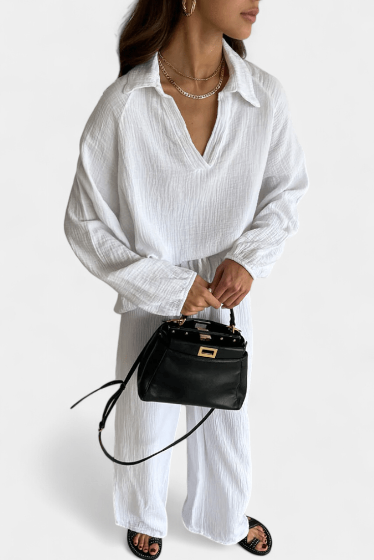 Esther | Relaxed Long-Sleeve Trouser Set