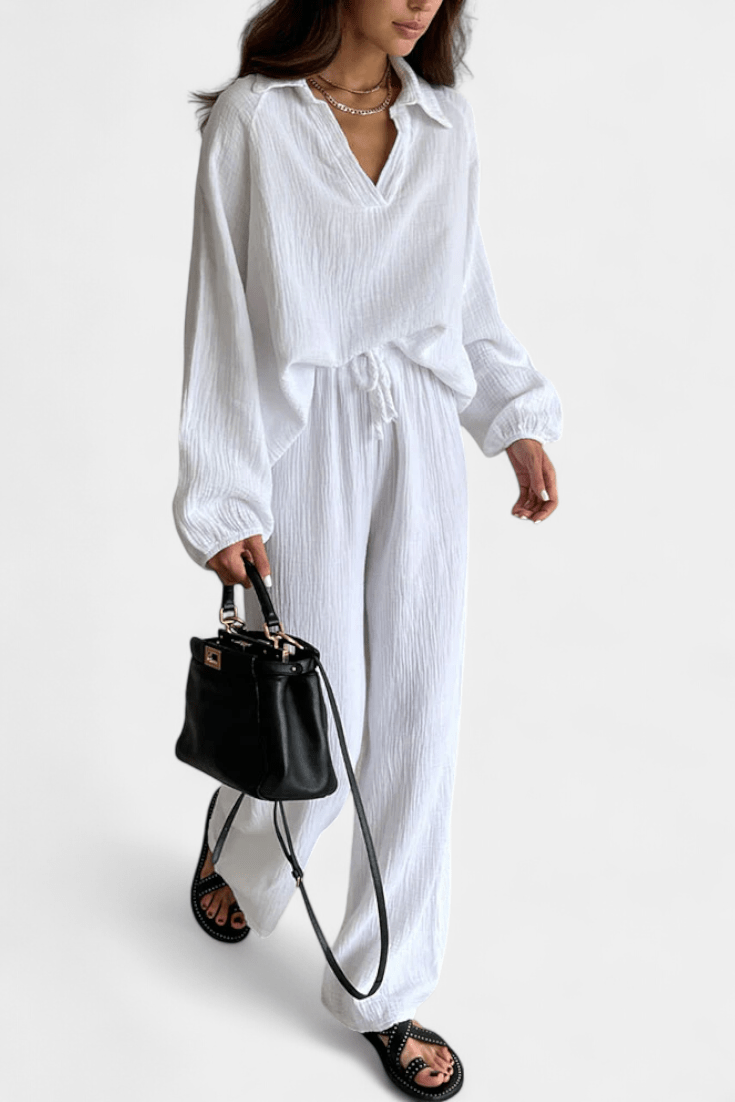 Esther | Relaxed Long-Sleeve Trouser Set