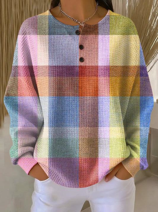 Angela | Pastel Check Jumper