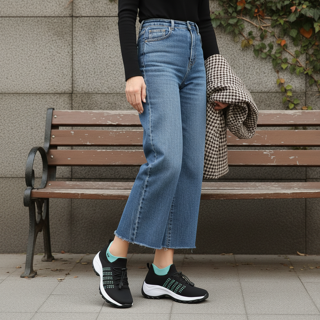 Bryony | Elastic Lace Comfort Trainers
