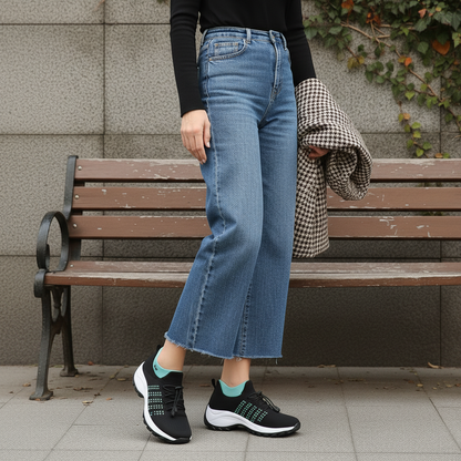 Bryony | Elastic Lace Comfort Trainers