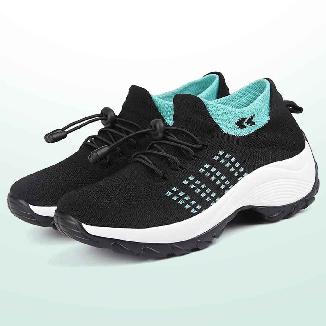 Bryony | Elastic Lace Comfort Trainers