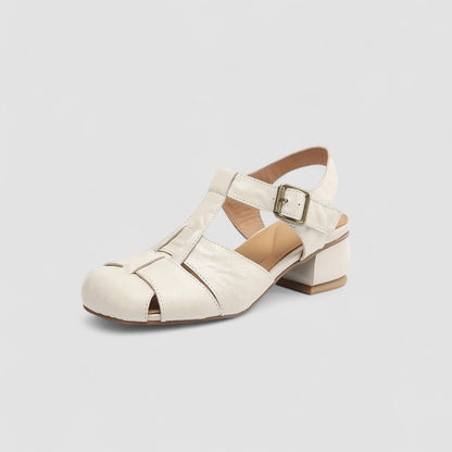 Alexandra | Burgundy Cut-Out Mary Jane Shoes