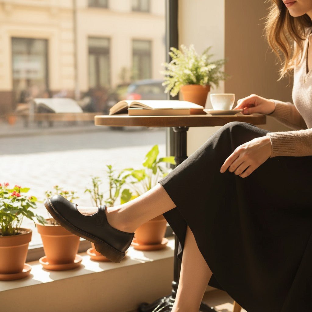 Augusta | Black Everyday Mary Jane Flats