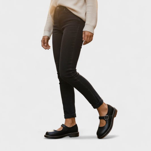 Augusta | Black Everyday Mary Jane Flats