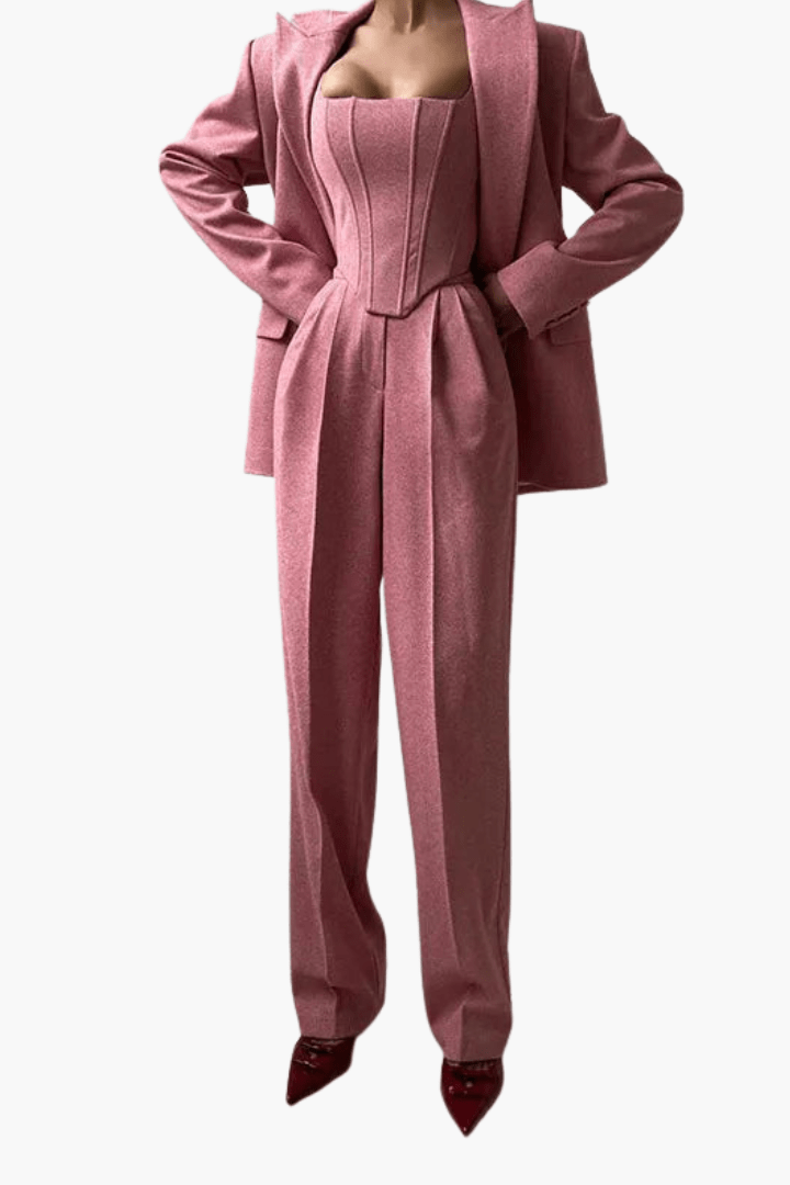 Augusta | Three-Piece Corset Trouser Suit