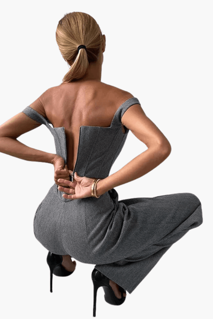 Augusta | Three-Piece Corset Trouser Suit