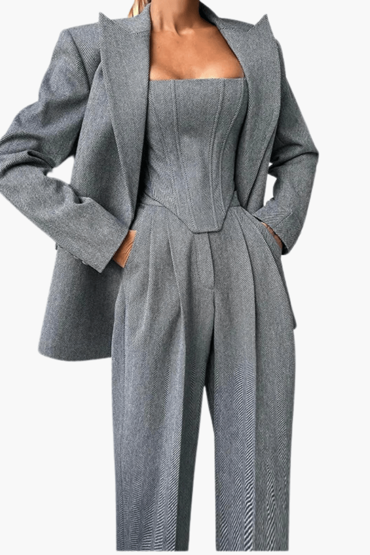 Augusta | Three-Piece Corset Trouser Suit