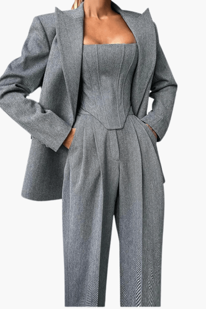 Augusta | Three-Piece Corset Trouser Suit