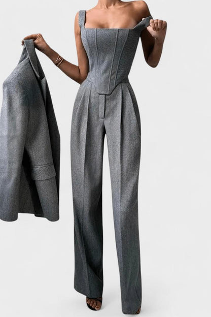 Augusta | Three-Piece Corset Trouser Suit