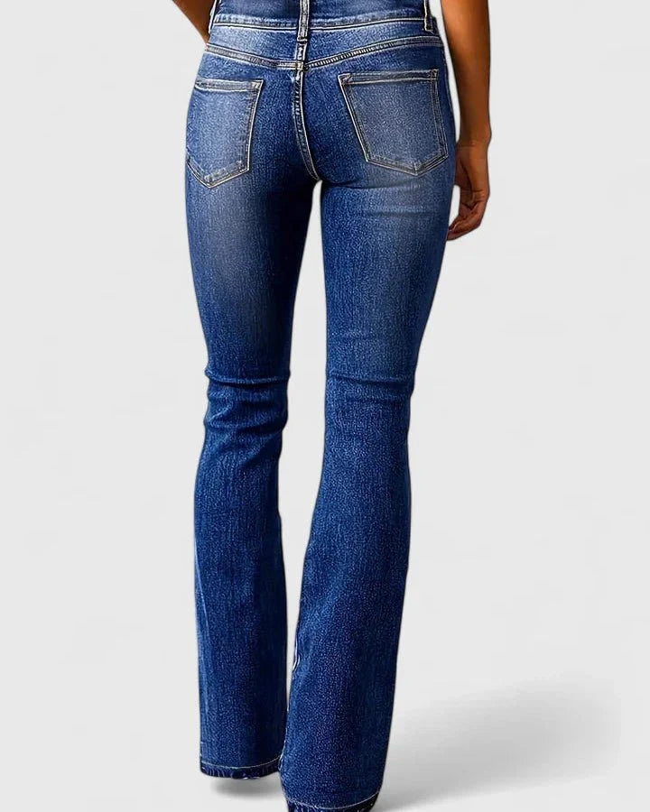 Avril | Dark Blue Flared Jeans