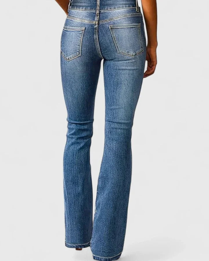 Avril | Dark Blue Flared Jeans