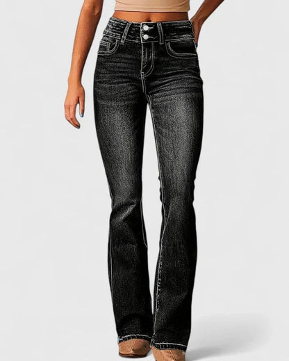 Avril | Dark Blue Flared Jeans