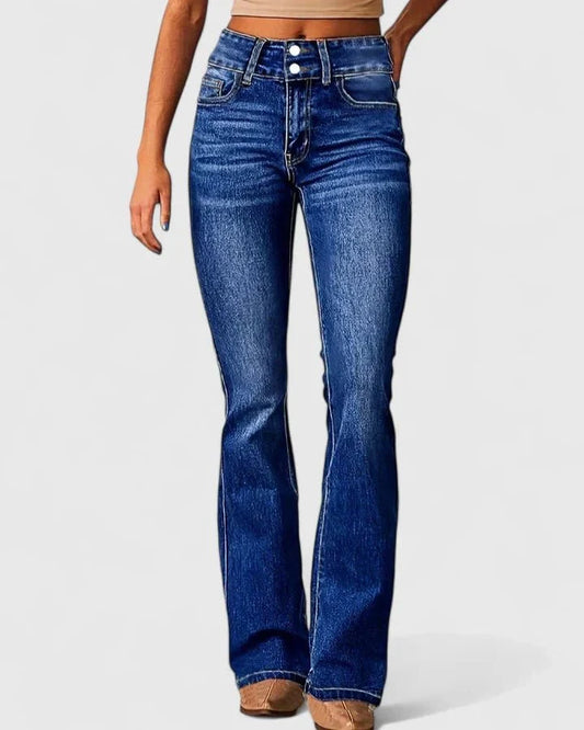 Avril | Dark Blue Flared Jeans