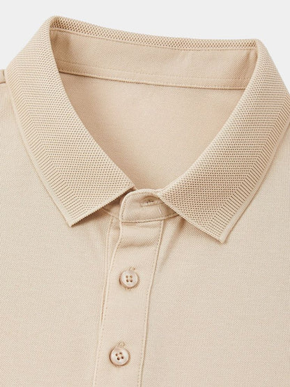 Aidan | Cream Classic Polo Shirt