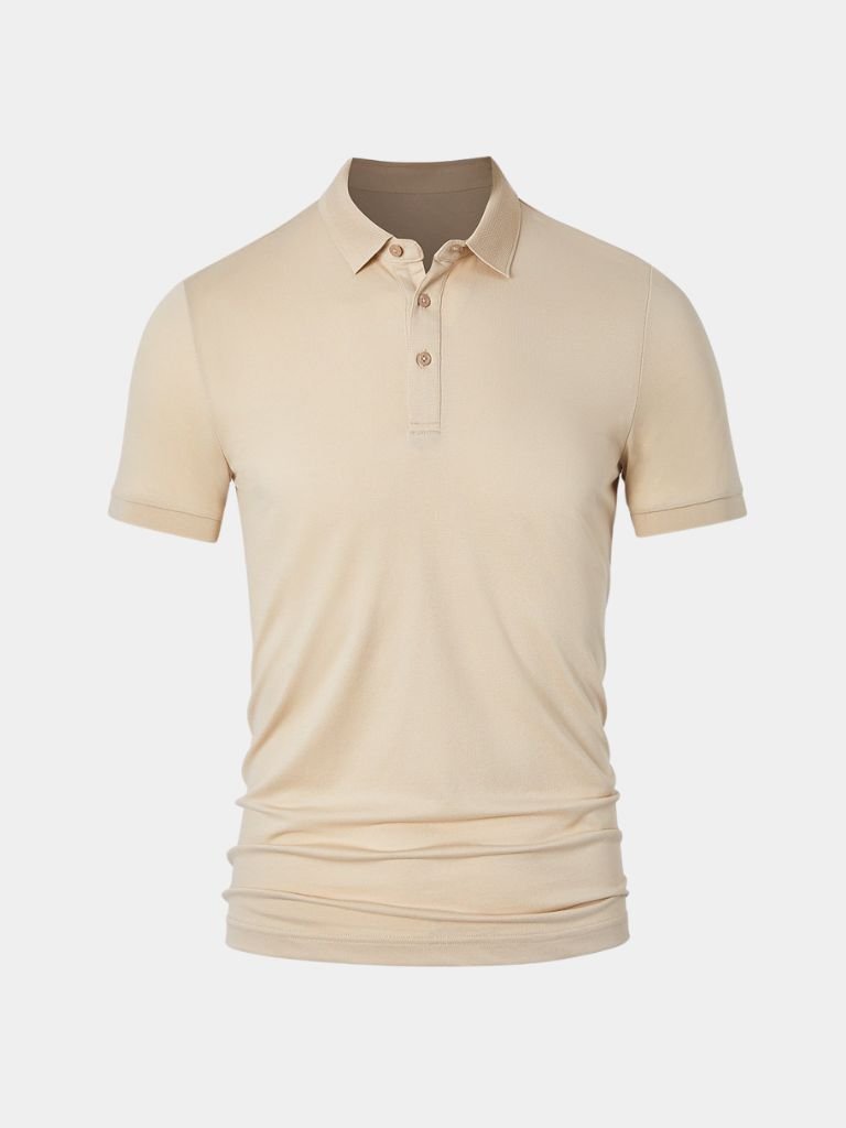 Aidan | Cream Classic Polo Shirt