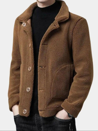 Benjamin | Camel Button-Front Jacket