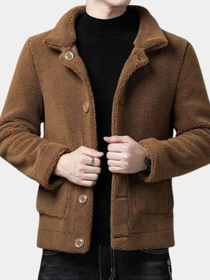Benjamin | Camel Button-Front Jacket