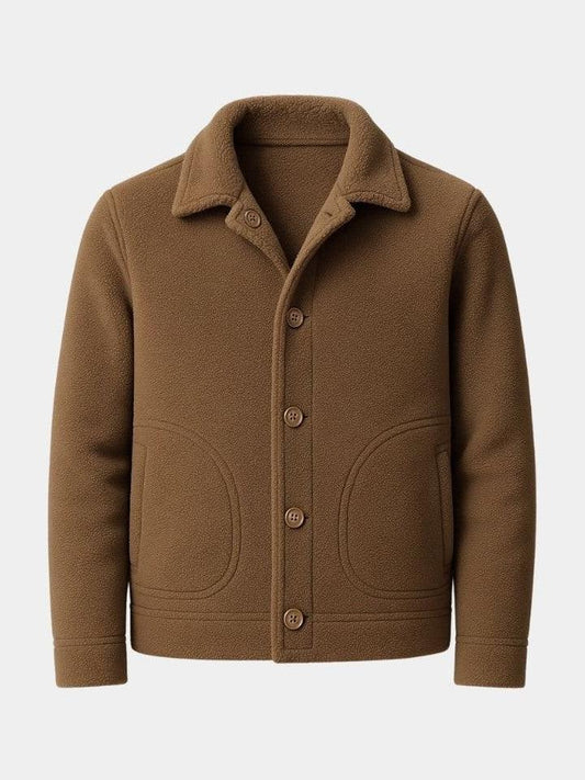 Benjamin | Camel Button-Front Jacket