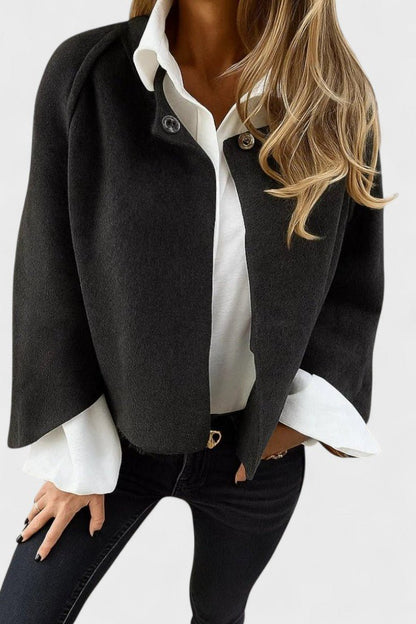 Beatrice | Taupe Crew-Neck Cardigan