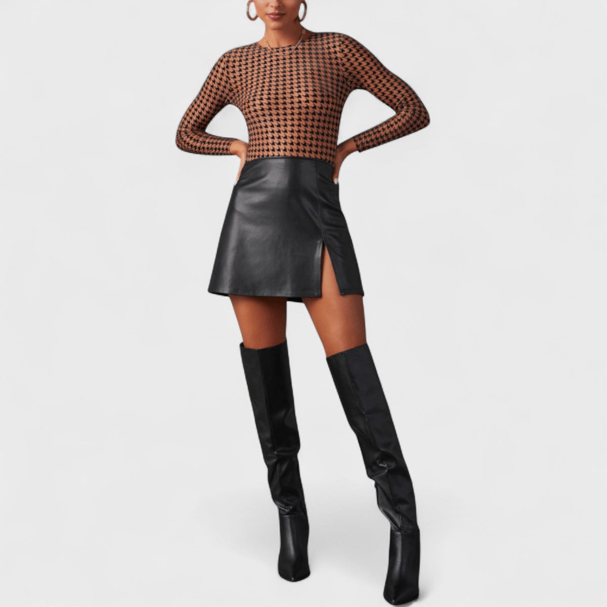 Bella | Black Knee-High Boots