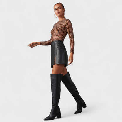 Bella | Black Knee-High Boots