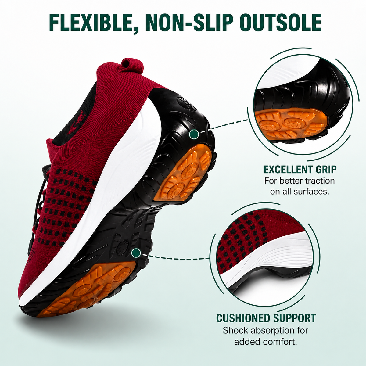 Bryony | Elastic Lace Comfort Trainers