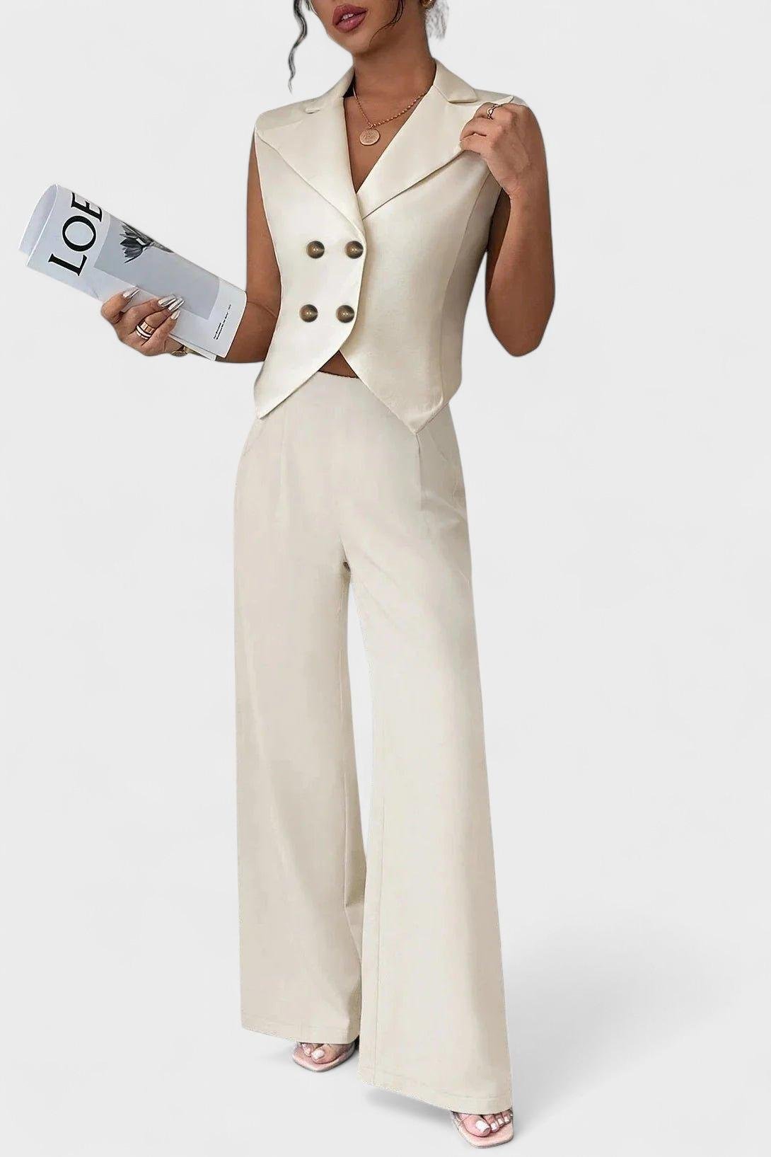 Bonnie | Double-Breasted Waistcoat & Trouser Set