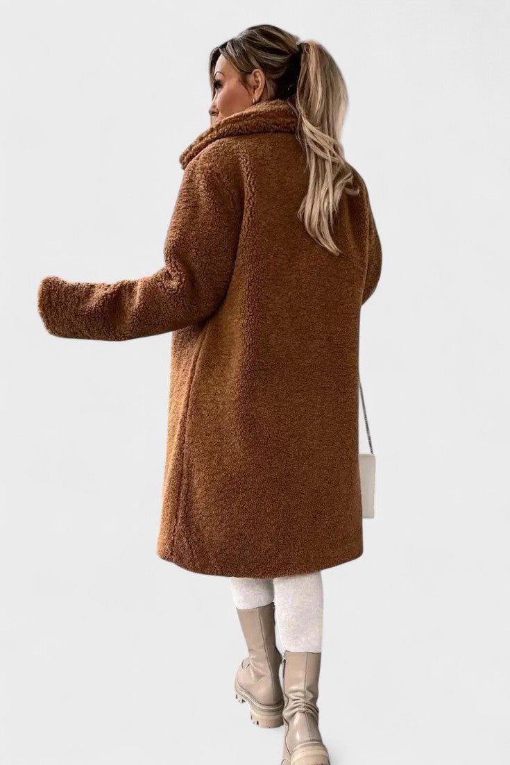 Bonnie | Camel Teddy Long Coat