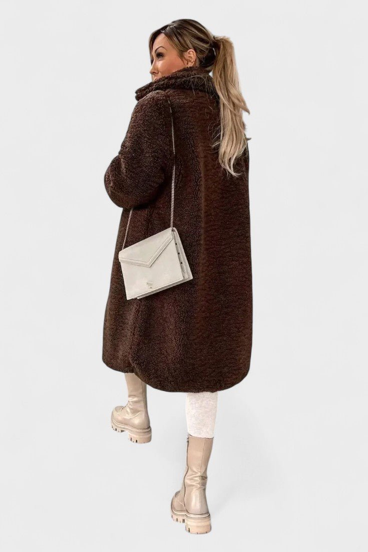 Bonnie | Camel Teddy Long Coat