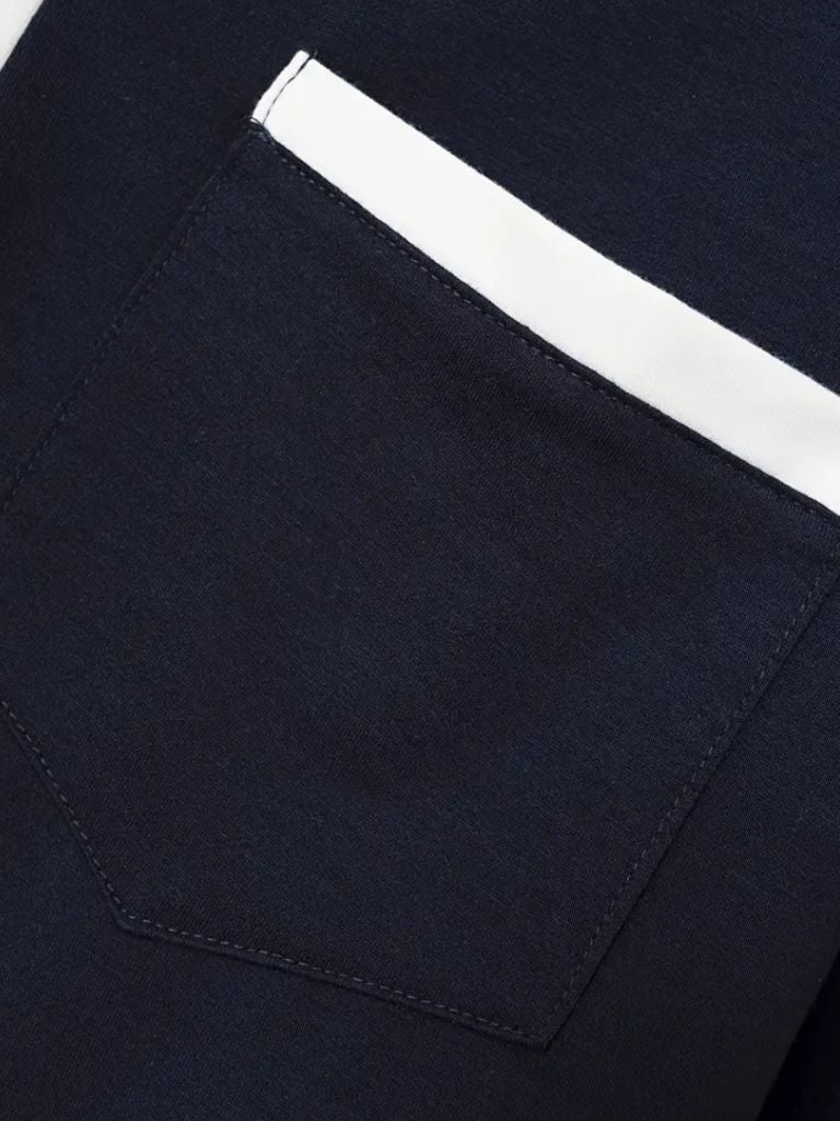 Bruce | Contrast-Collar Polo Shirt