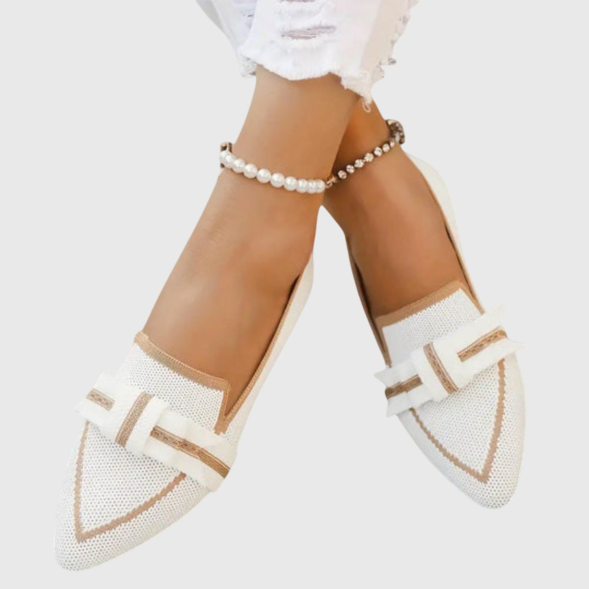 Betty | Black Pointed Buckle Loafers