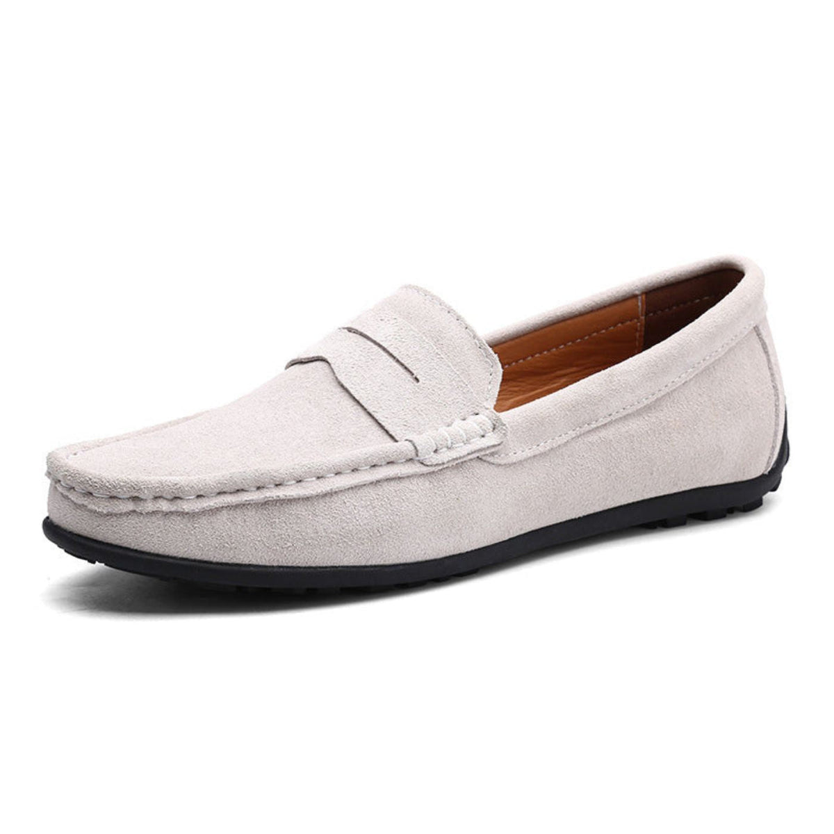 Graham | Soft Blue Suede Loafers