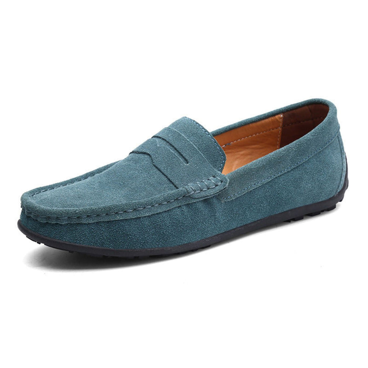 Graham | Soft Blue Suede Loafers