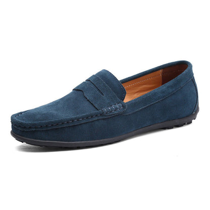 Graham | Soft Blue Suede Loafers