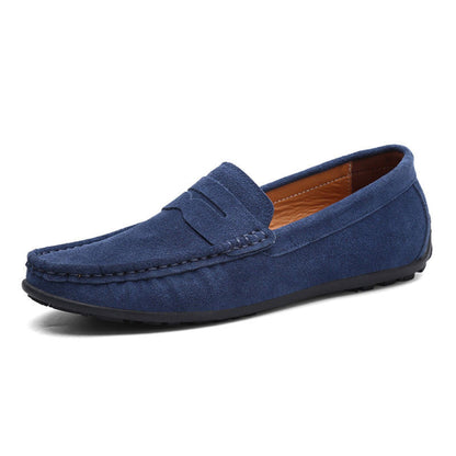 Graham | Soft Blue Suede Loafers
