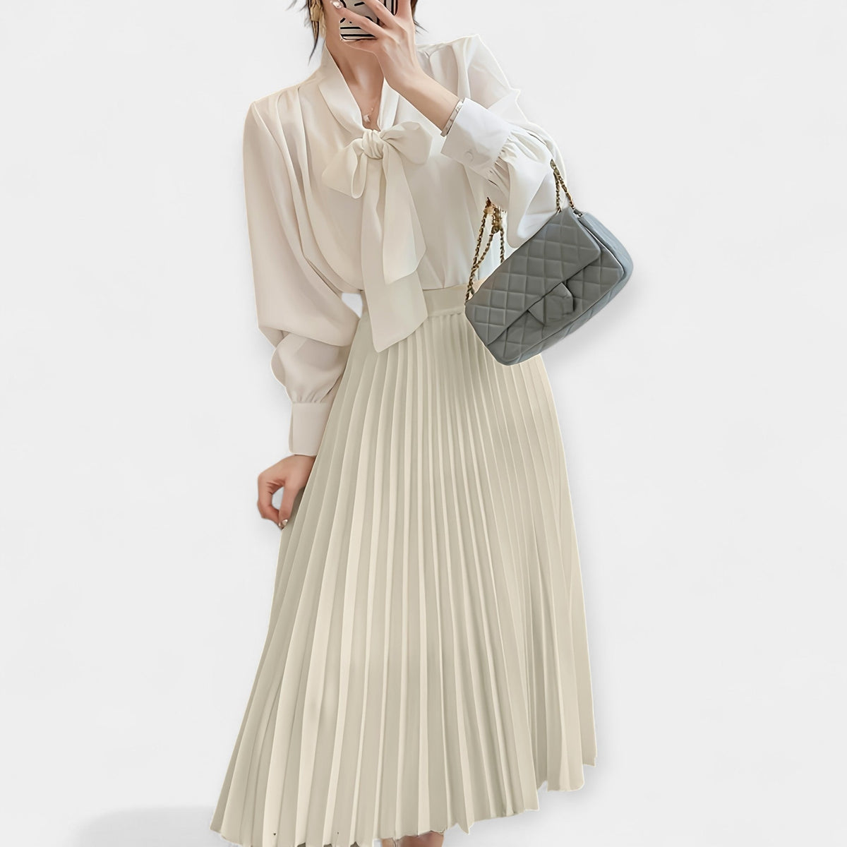 Bernadette | Pleated Midi Skirt