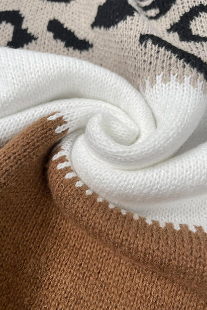 Bernadette | Monochrome Colour-Block Jumper