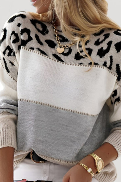 Bernadette | Monochrome Colour-Block Jumper