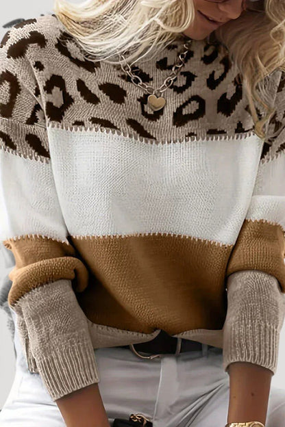 Bernadette | Monochrome Colour-Block Jumper