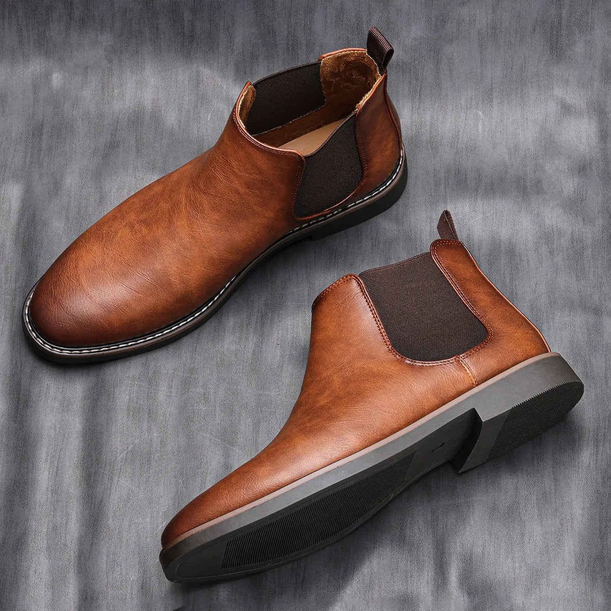 Brandon | Brown Classic Chelsea Boots
