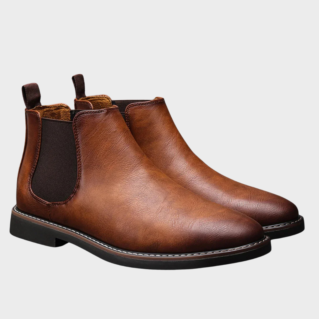 Brandon | Brown Classic Chelsea Boots