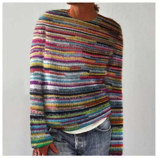 Brenda | Multicolour Striped Knit Jumper
