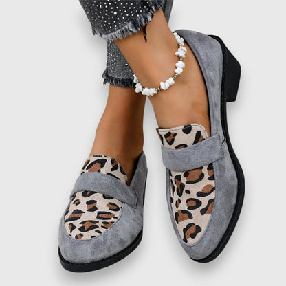Barbara | Brown Animal Print Loafers