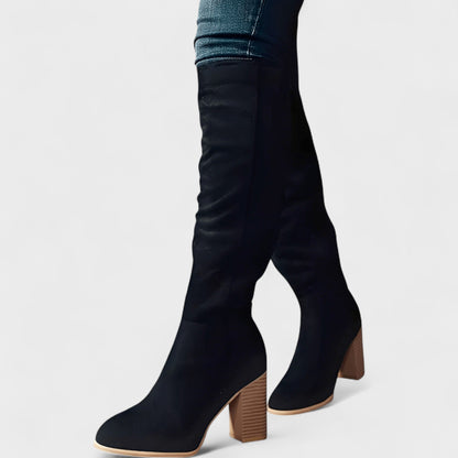 Kelly | Taupe Over-the-Knee Boots