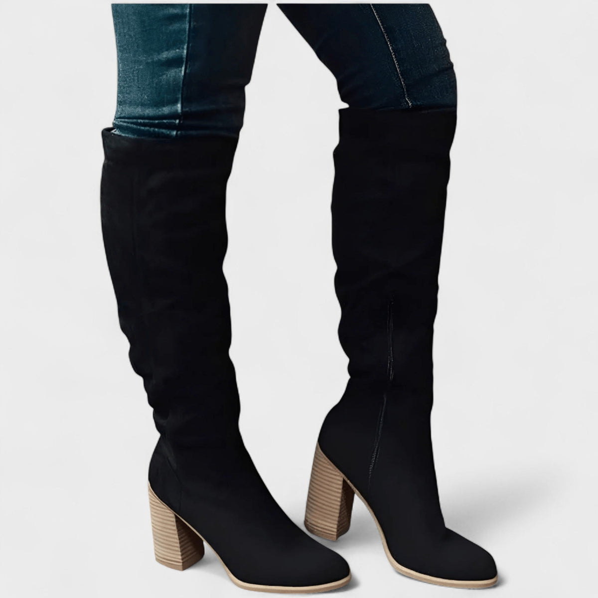 Kelly | Taupe Over-the-Knee Boots